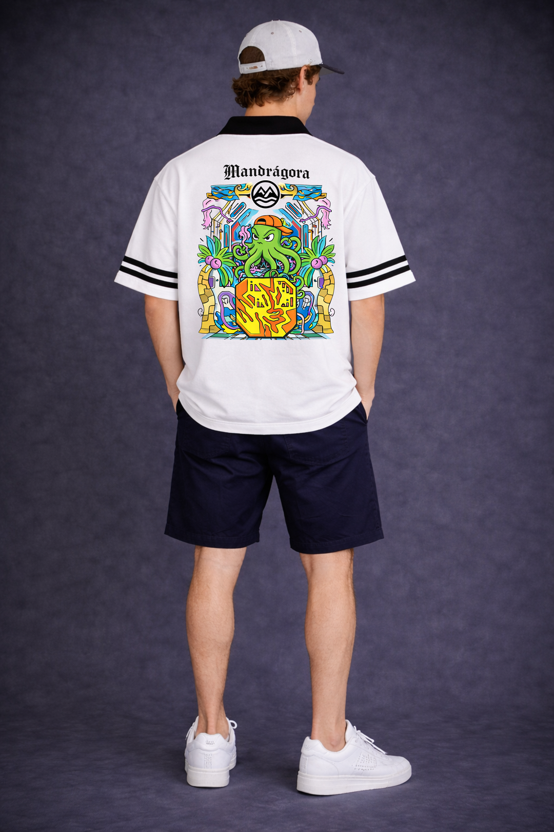 Mandrágora Kraken Crest Box Fit Shirt