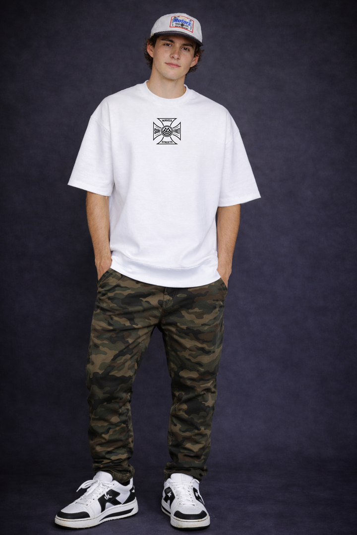 Heavy Rib Tee – Cross Waves