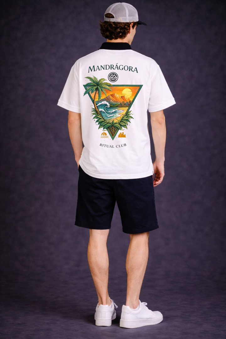Mandrágora Sunset Ritual Box Fit Shirt