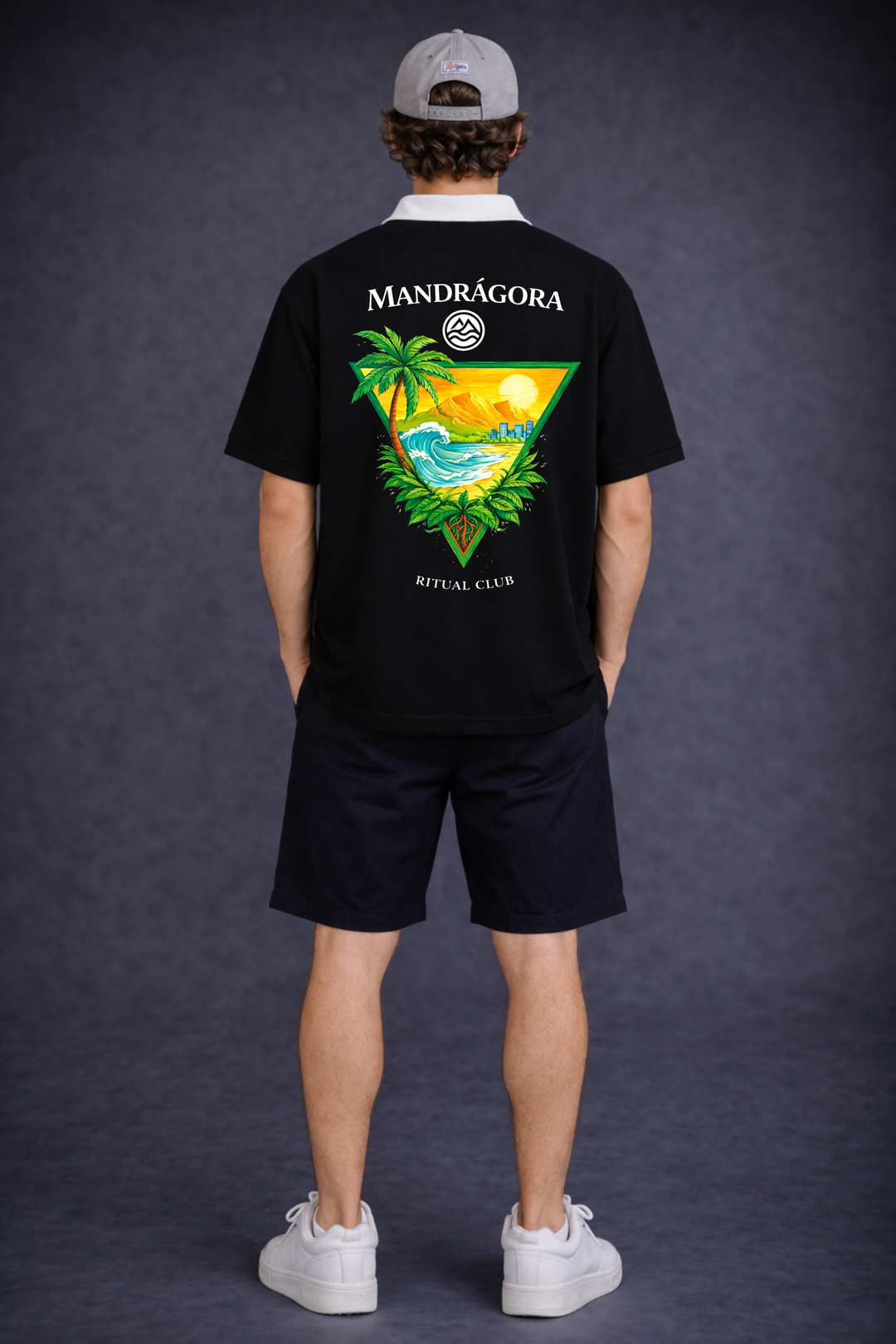 Mandrágora Sunset Ritual Box Fit Shirt