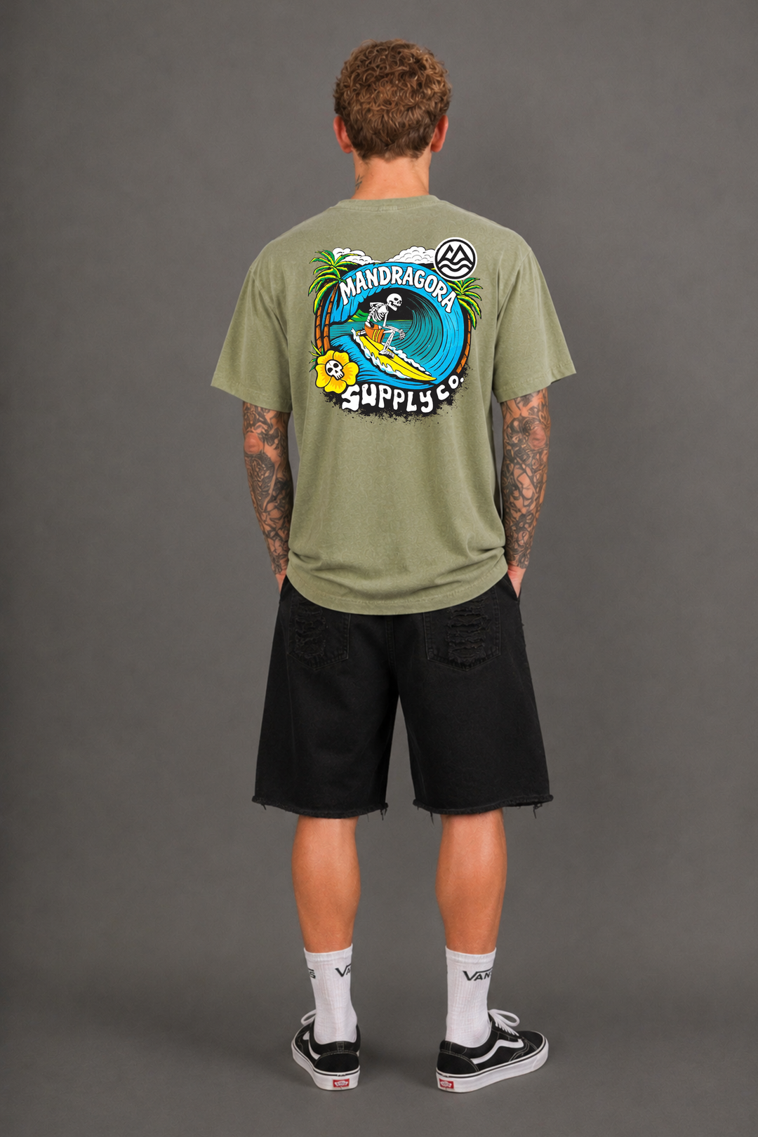 Tropical Skull Tee Regular Fit