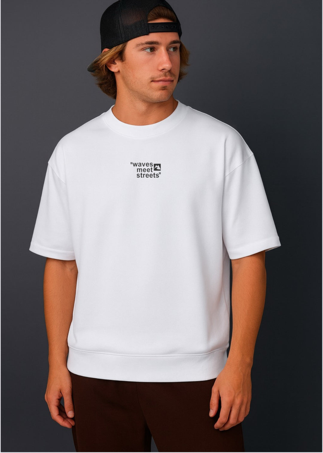 HEAVY RIB TEE WAVES STREET