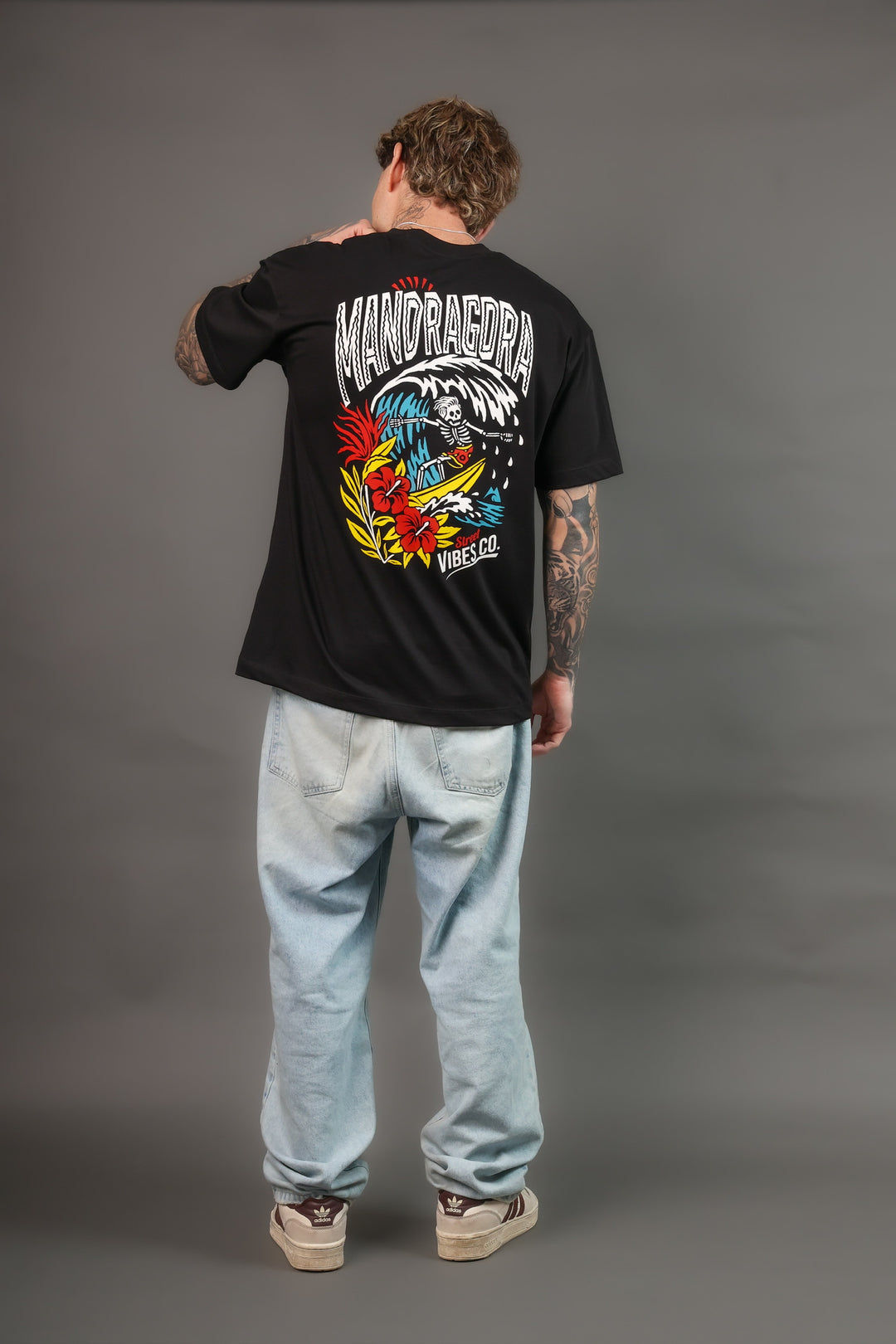 Tees Relax Fit ASTRAL SKULL – MANDRÁGORA SURF VIBES CO.