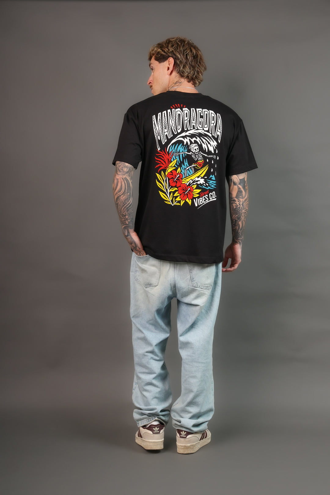 Tees Relax Fit ASTRAL SKULL – MANDRÁGORA SURF VIBES CO.